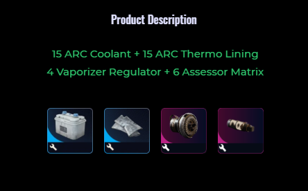 MMOJUGG ARC Raiders [High-Gain Antenna Material] Foundation 2 Details View of Item Function and Use